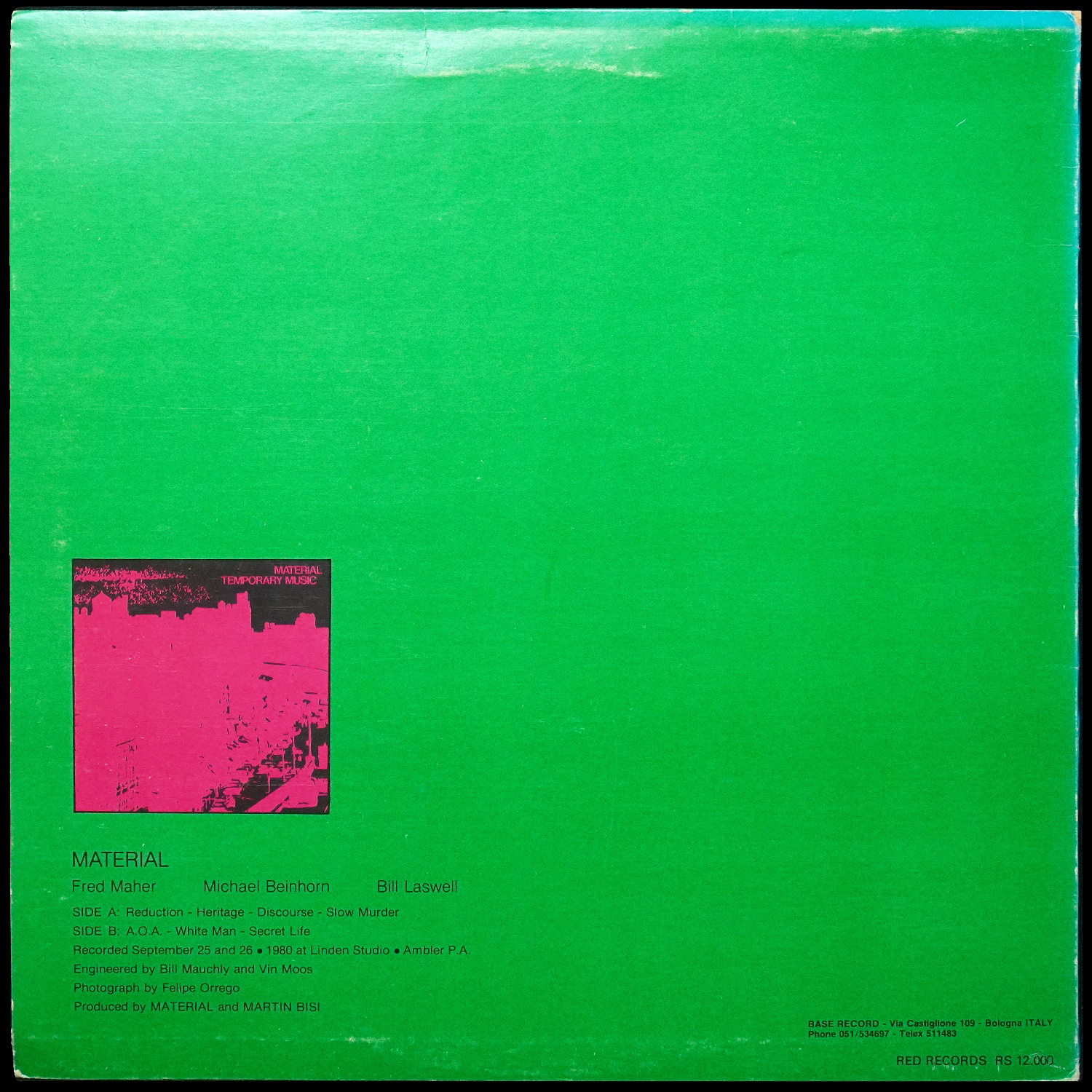 LP Material — Temporary Music LP фото 2