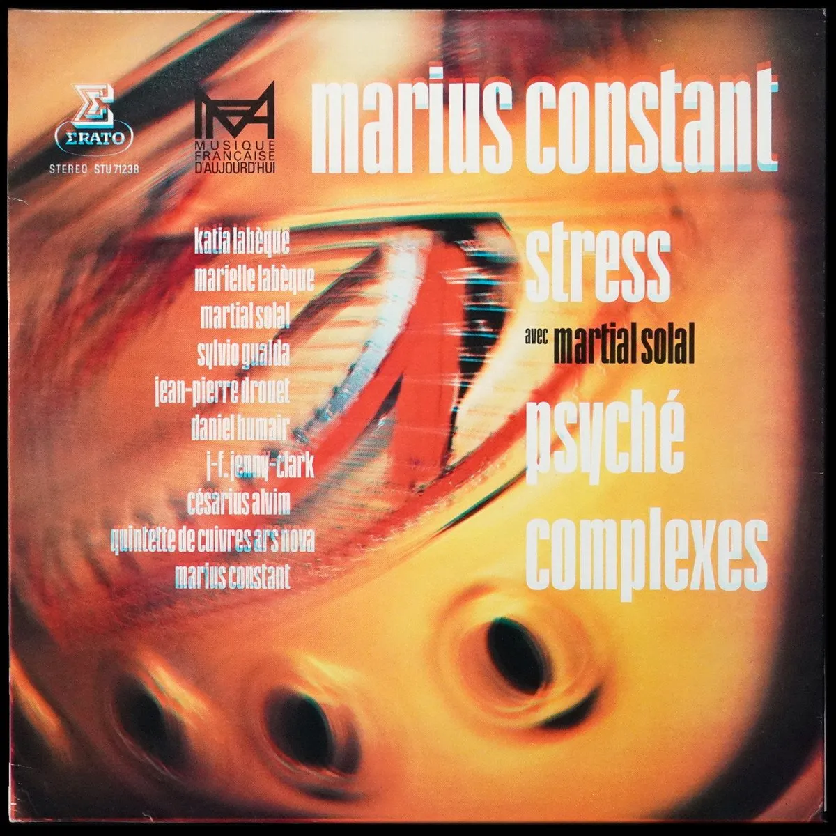 LP Martial Solal — Stress - Psyche - Trois Complexes фото