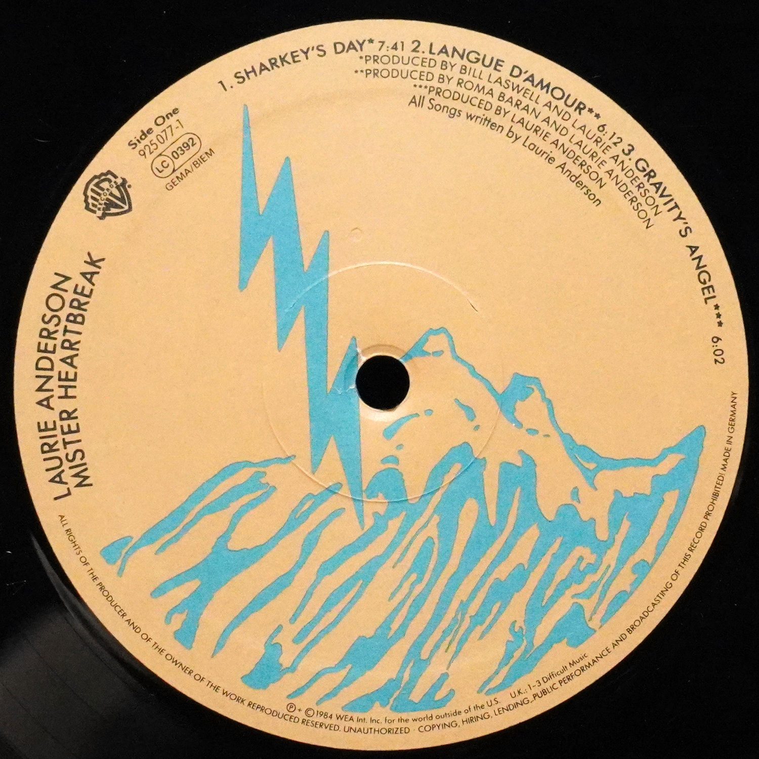 LP Laurie Anderson — Mister Heartbreak фото 2