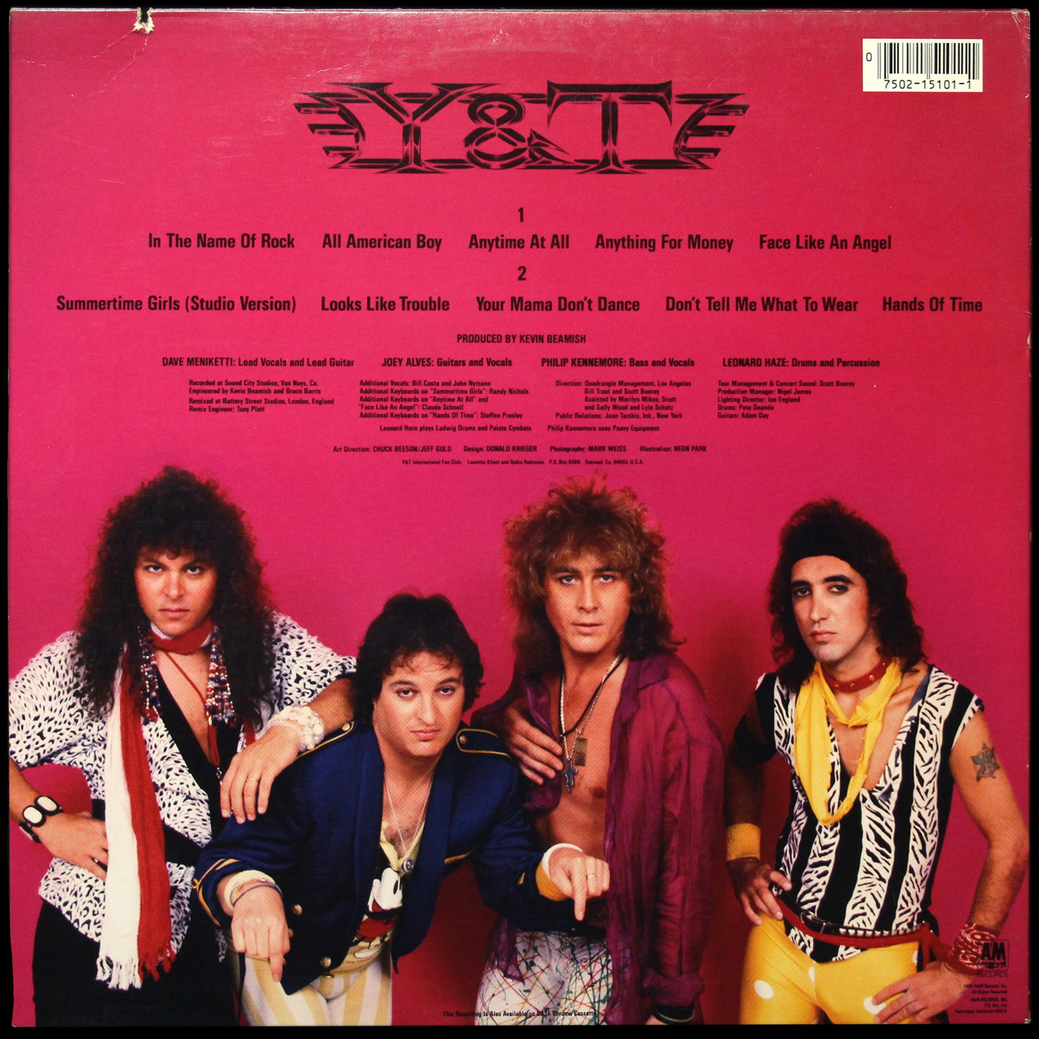 LP Y & T — Down For The Count фото 2