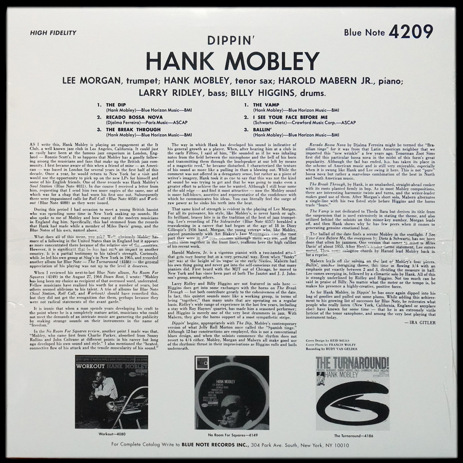 LP Hank Mobley — Dippin' фото 2