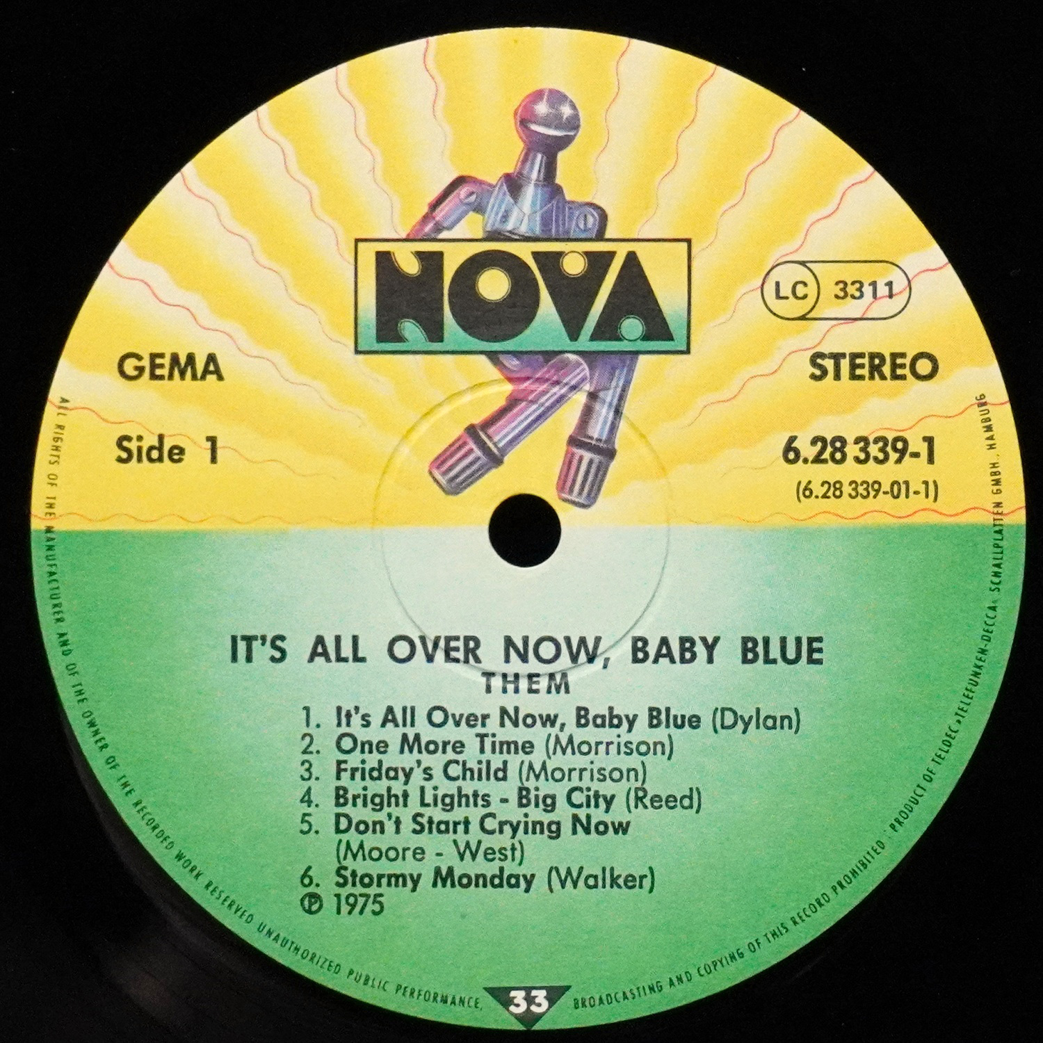 LP Van Morrison — It's All Over Now Baby Blue (2LP) фото 2