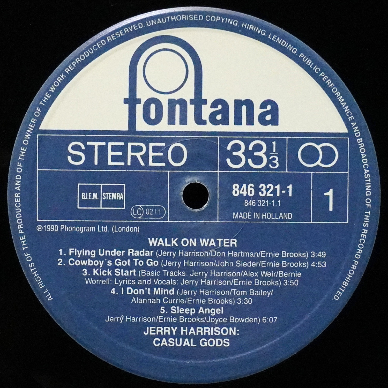 LP Jerry Harrison — Casual Gods фото 2