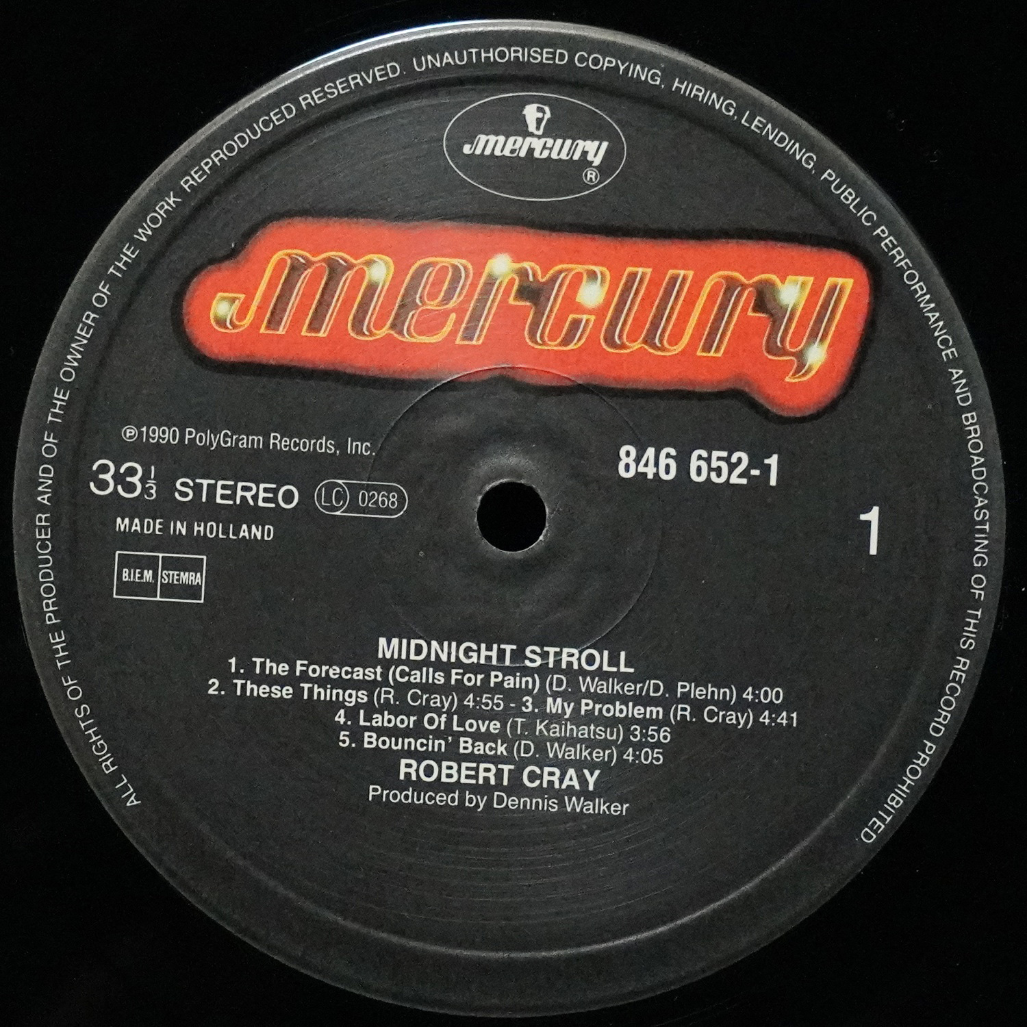 LP Robert Cray Band — Midnight Stroll фото 2