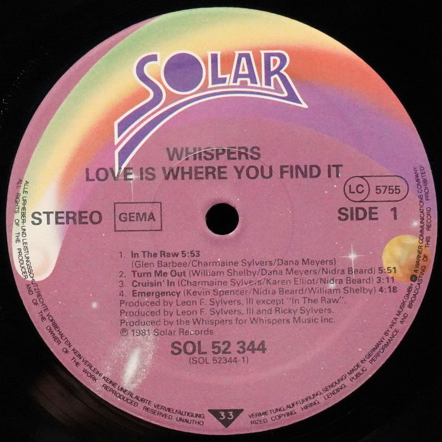 LP Whispers — Love Is Where You Find It фото 2