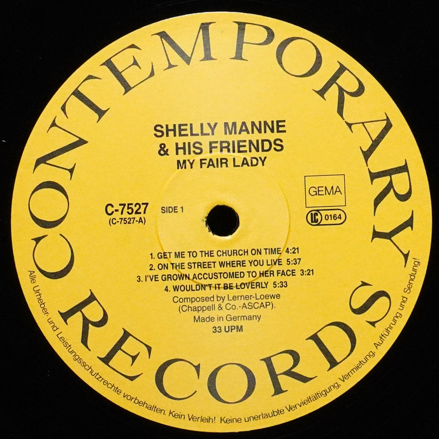 LP Shelly Manne — Modern Jazz Performances Of Songs From My Fair Lady фото 3