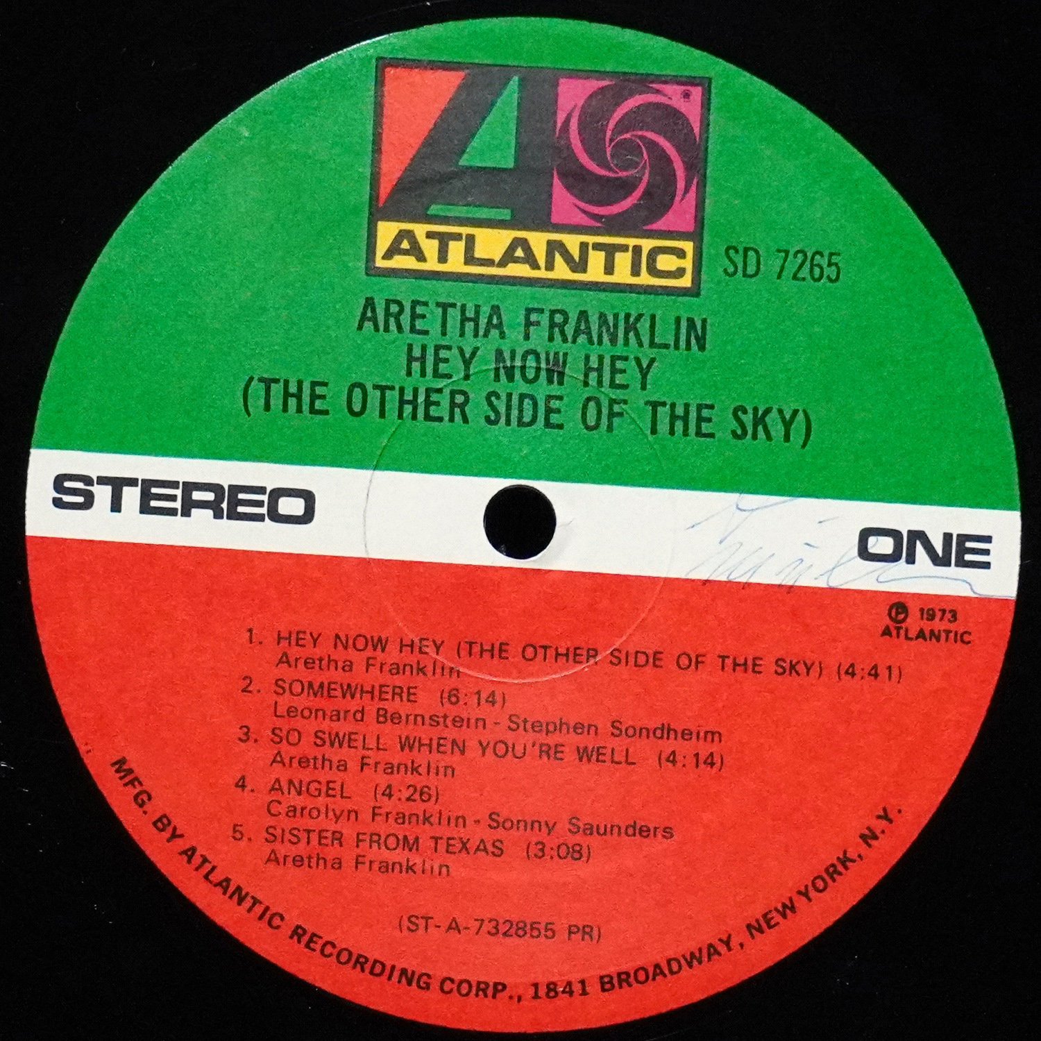 LP Aretha Franklin — Hey Now Hey (The Other Side Of The Sky) фото 3