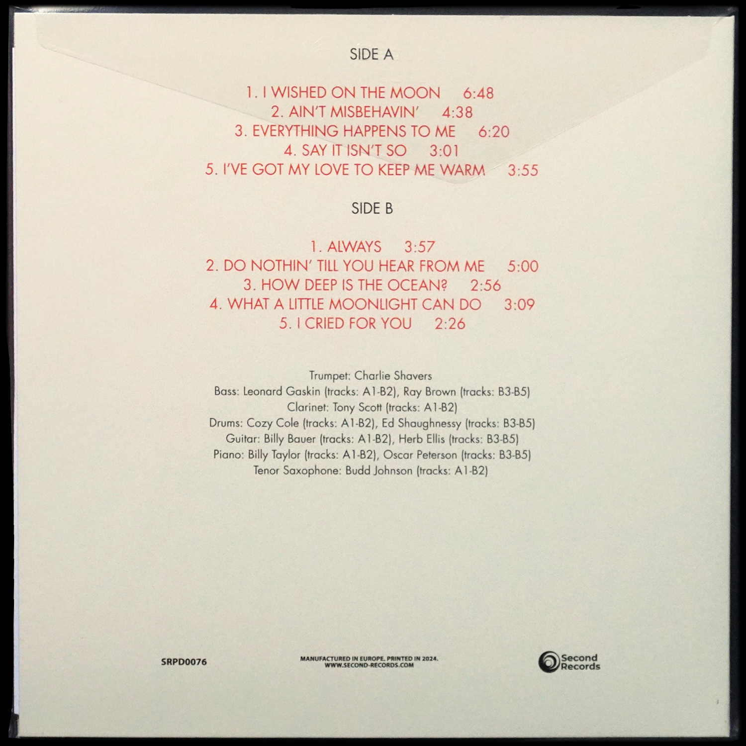 LP Billie Holiday — Stay With Me фото 2