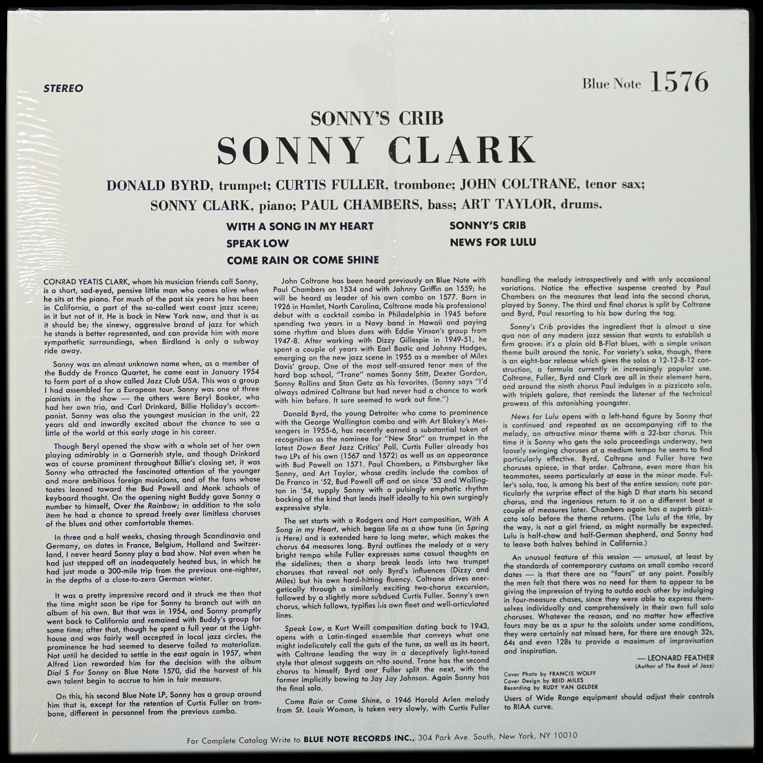 LP Sonny Clark — Sonny's Crib фото 2