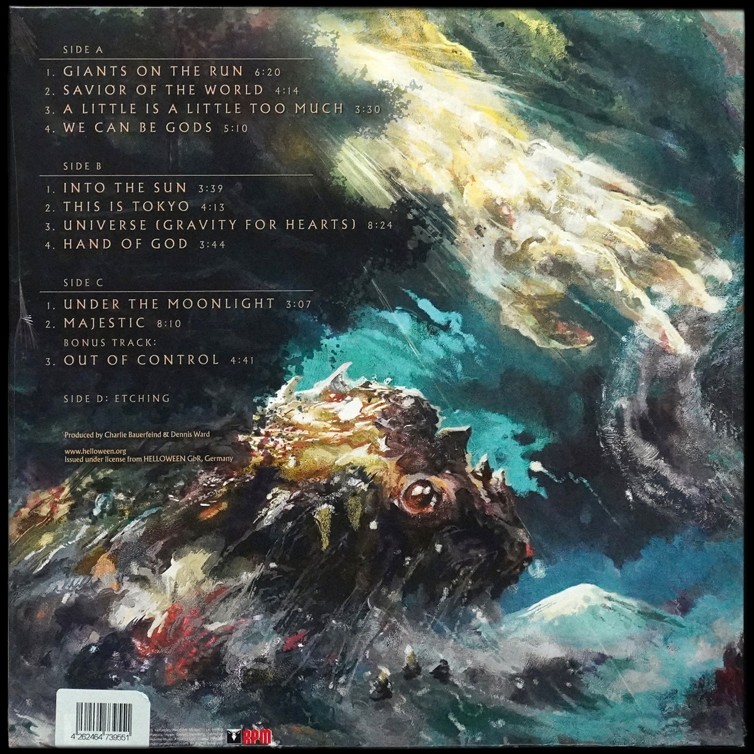 LP Helloween — Giants & Monsters (2LP,  blue monster light vinyl,  + буклет) фото 2