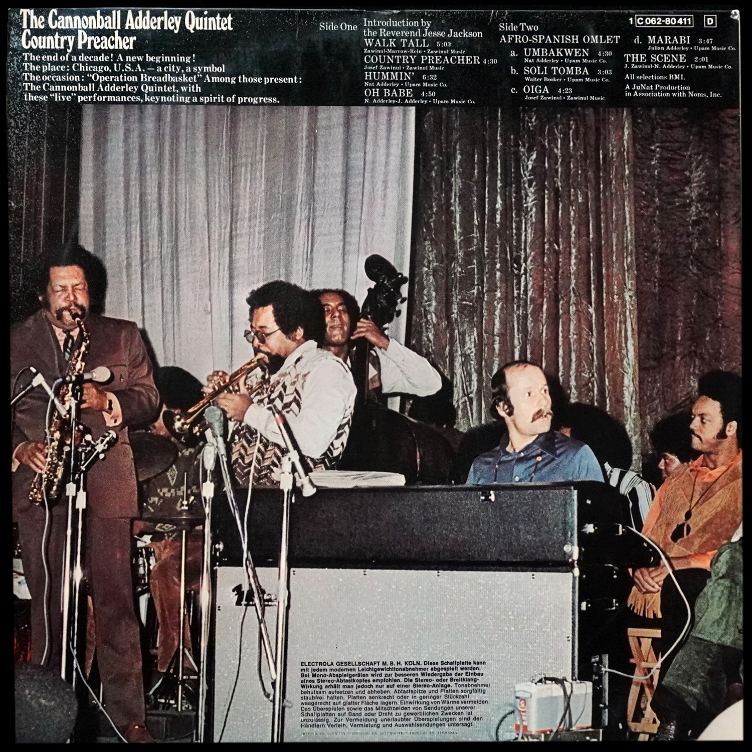 LP Cannonball Adderley Quintet — Country Preacher фото 2