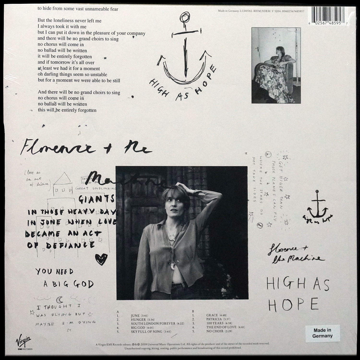 LP Florence + The Machine — High As Hope фото 2