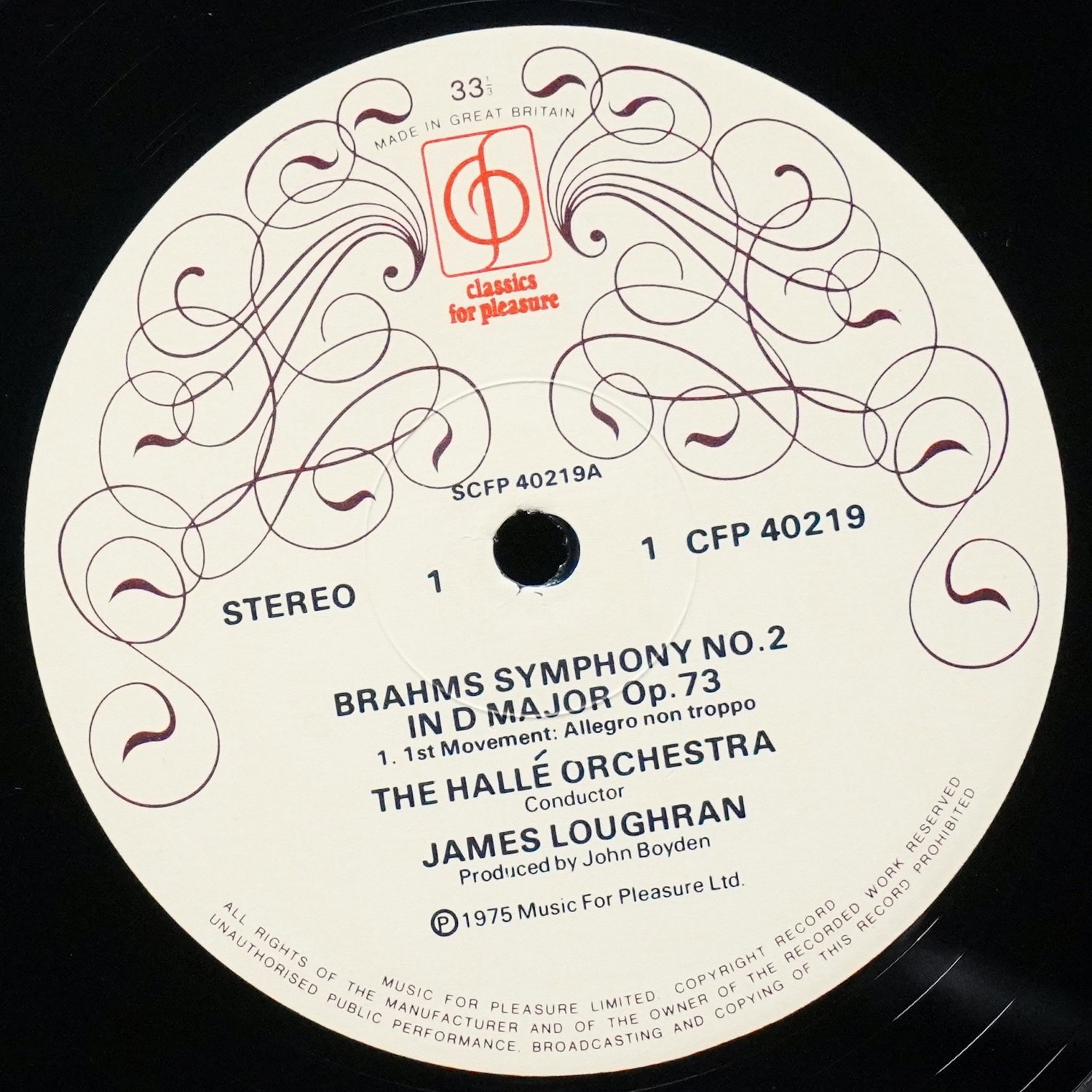 LP James Loughran — Brahms: Symphony No.2 In D Major фото 2