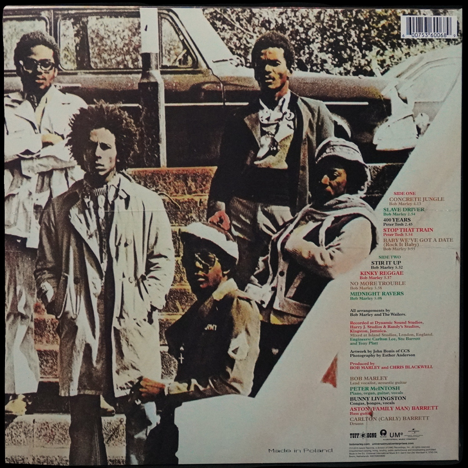 LP Bob Marley & The Wailers — Catch A Fire фото 2