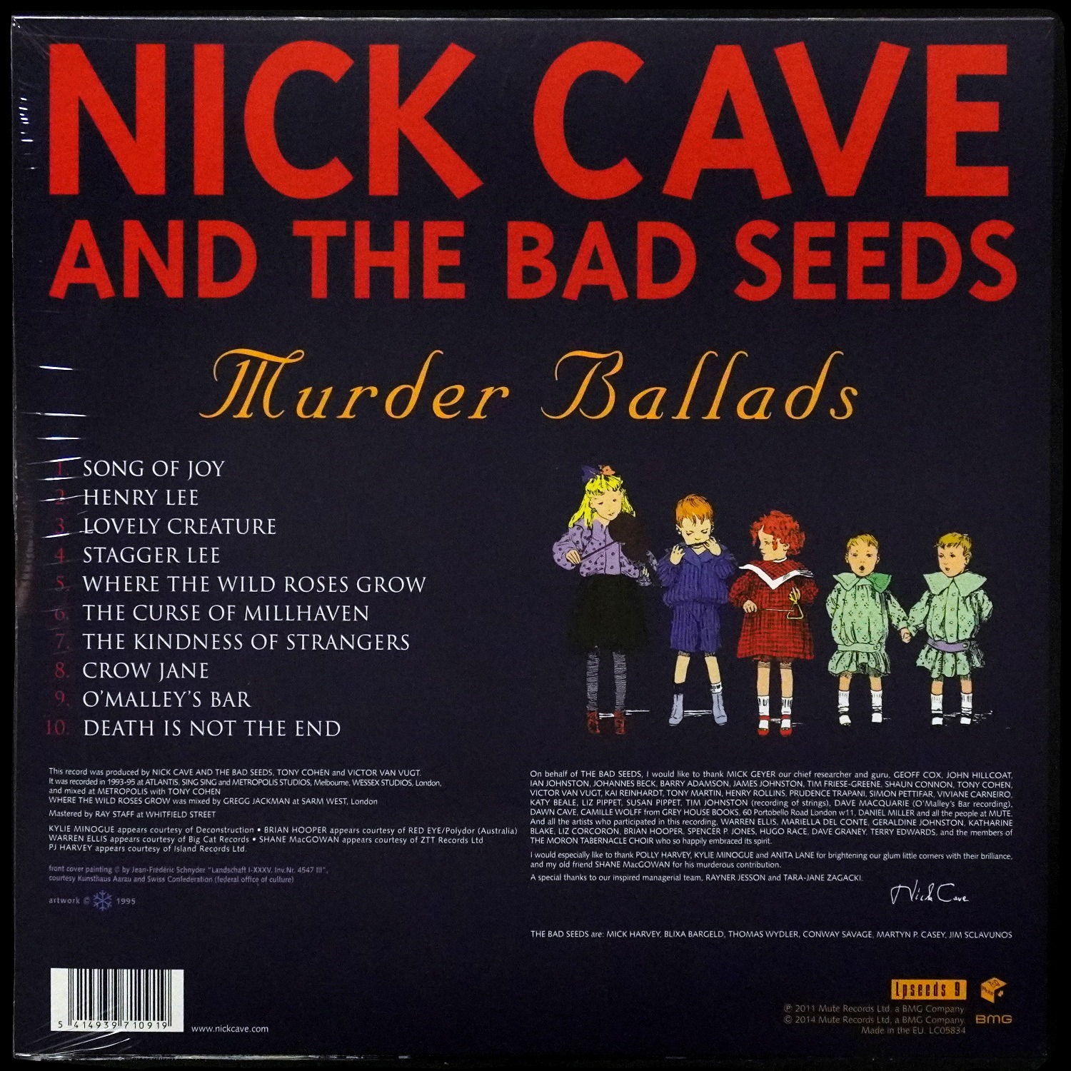 LP Nick Cave & The Bad Seeds — Murder Ballads (2LP) фото 2