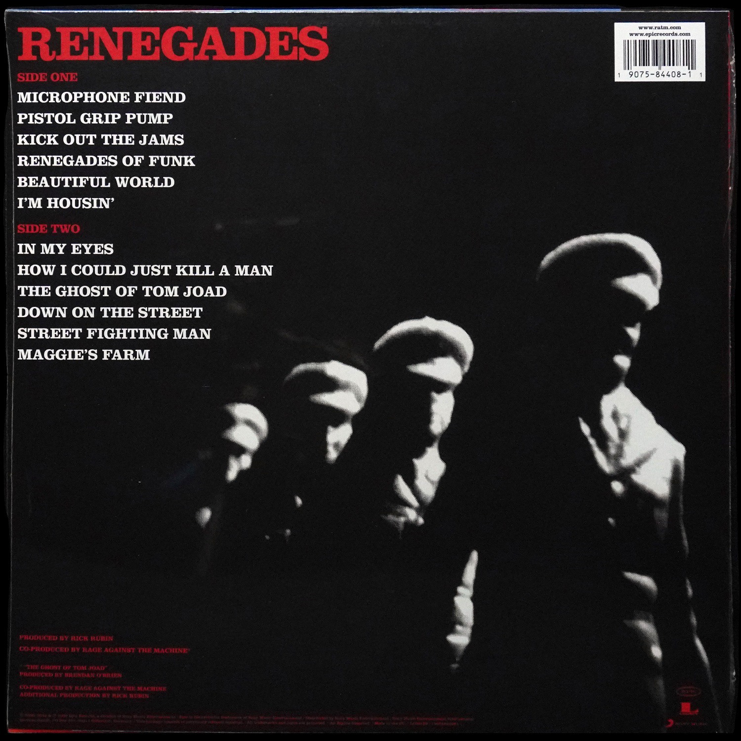 LP Rage Against The Machine — Renegades фото 2