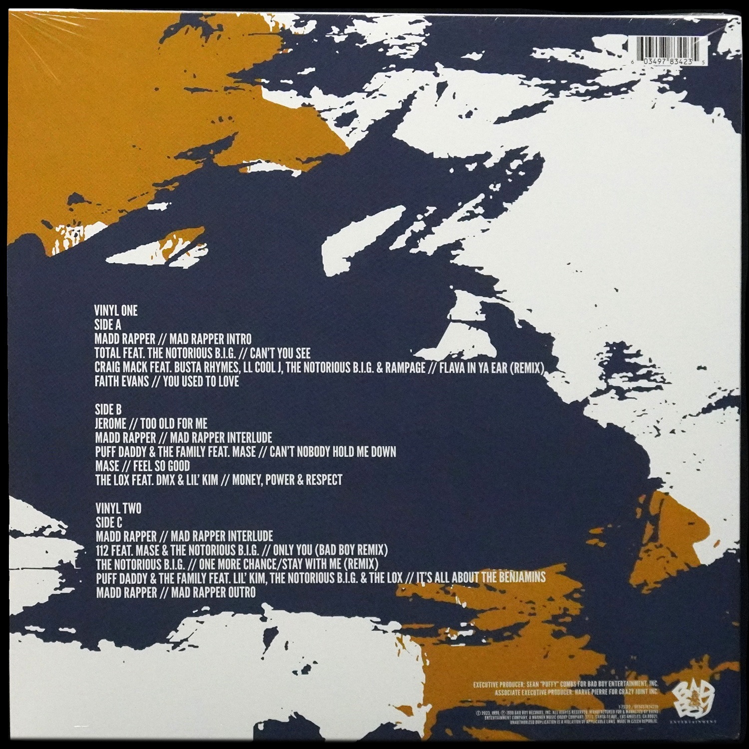 LP V/A — Bad Boy Greatest Hits Volume 1 (2LP,  цветной винил) фото 2