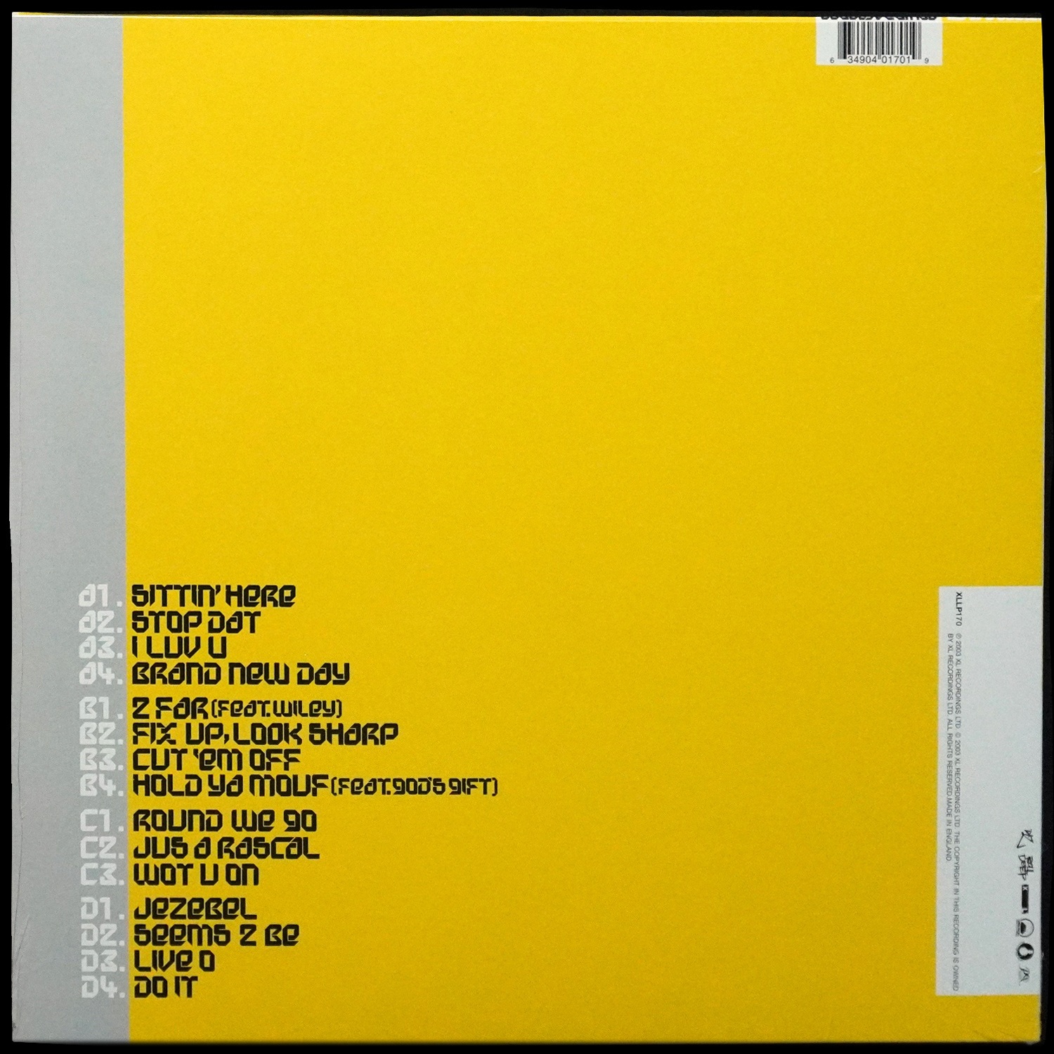 LP Dizzee Rascal — Boy In Da Corner (2LP) фото 2