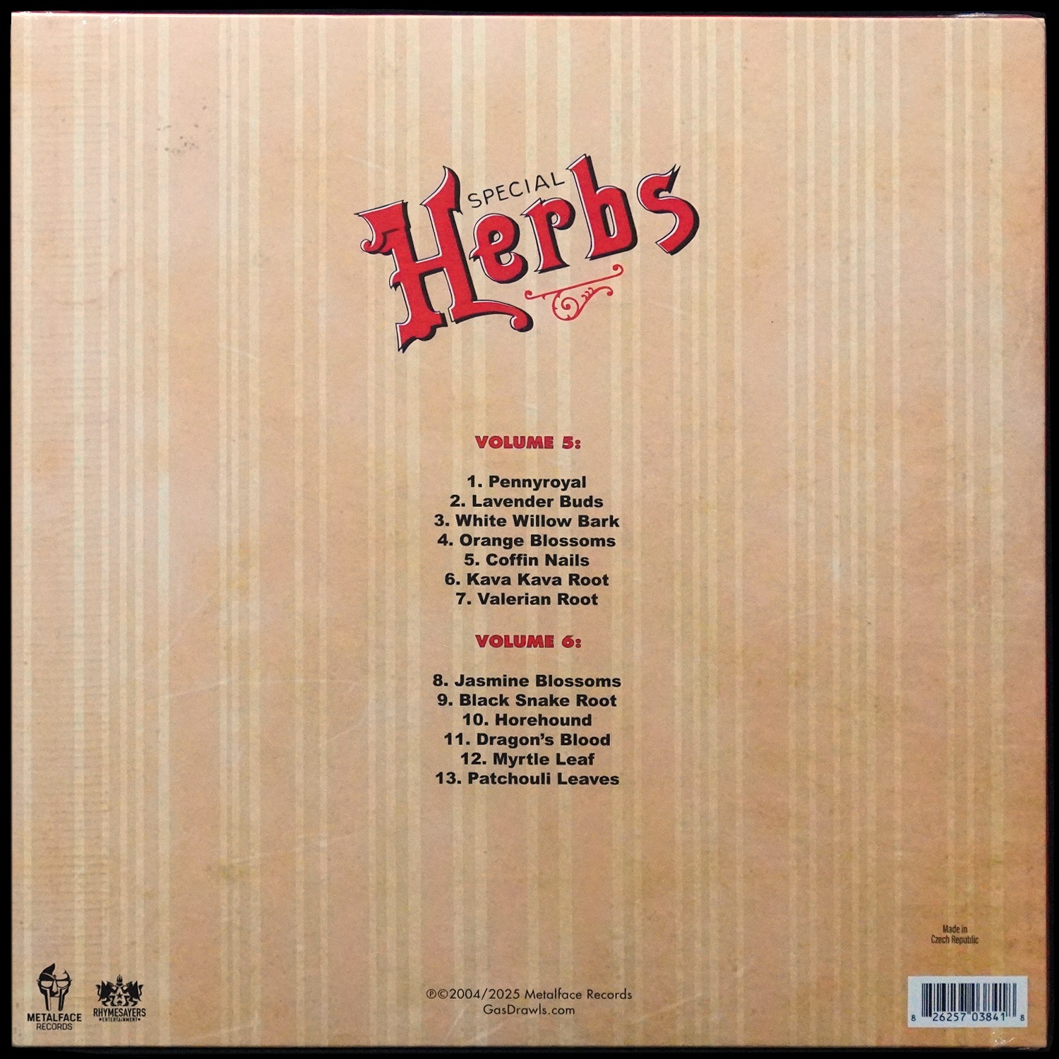 LP Mf Doom — Special Herbs (Vols 5&6) (2LP,  цветной винил) фото 2