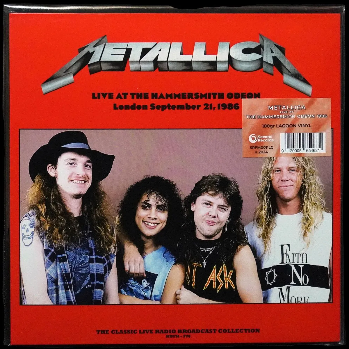 LP Metallica — Live At The Hammersmith Odeon London September 21, 1986 (цветной винил) фото