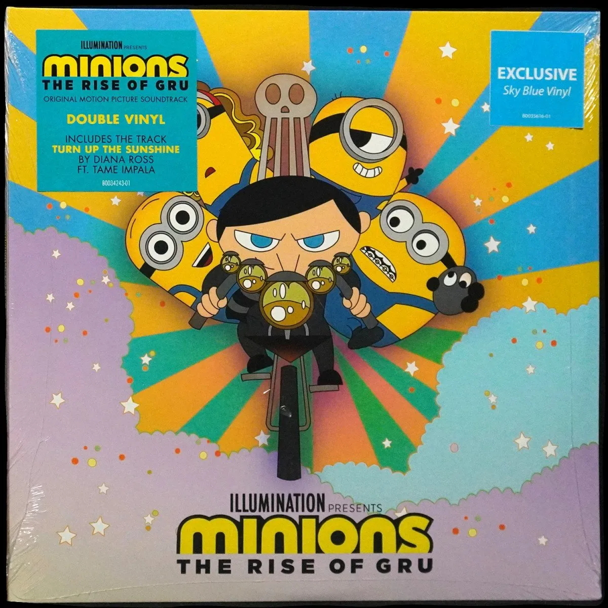 LP V/A — Minions: The Rise Of Gru (Original Motion Picture Soundtrack) (2LP,  sky blue vinyl) фото