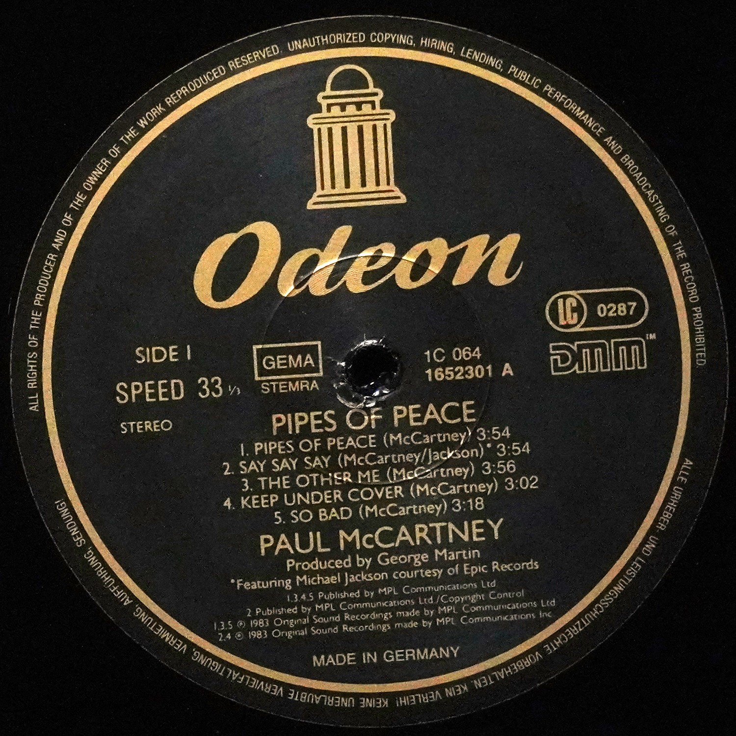 LP Paul McCartney — Pipes Of Peace фото 3