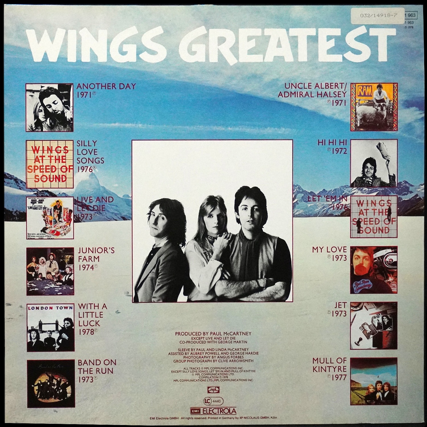 LP Wings — Wings Greatest фото 2