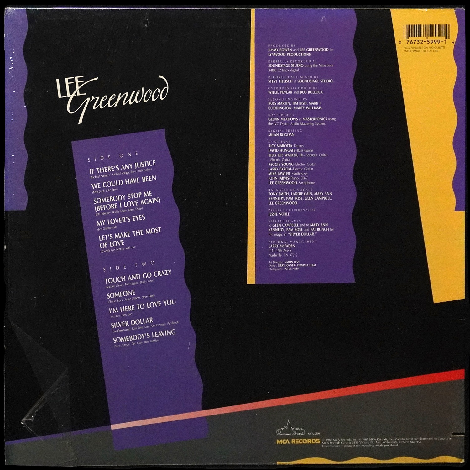 LP Lee Greenwood — If There's Any Justice фото 2