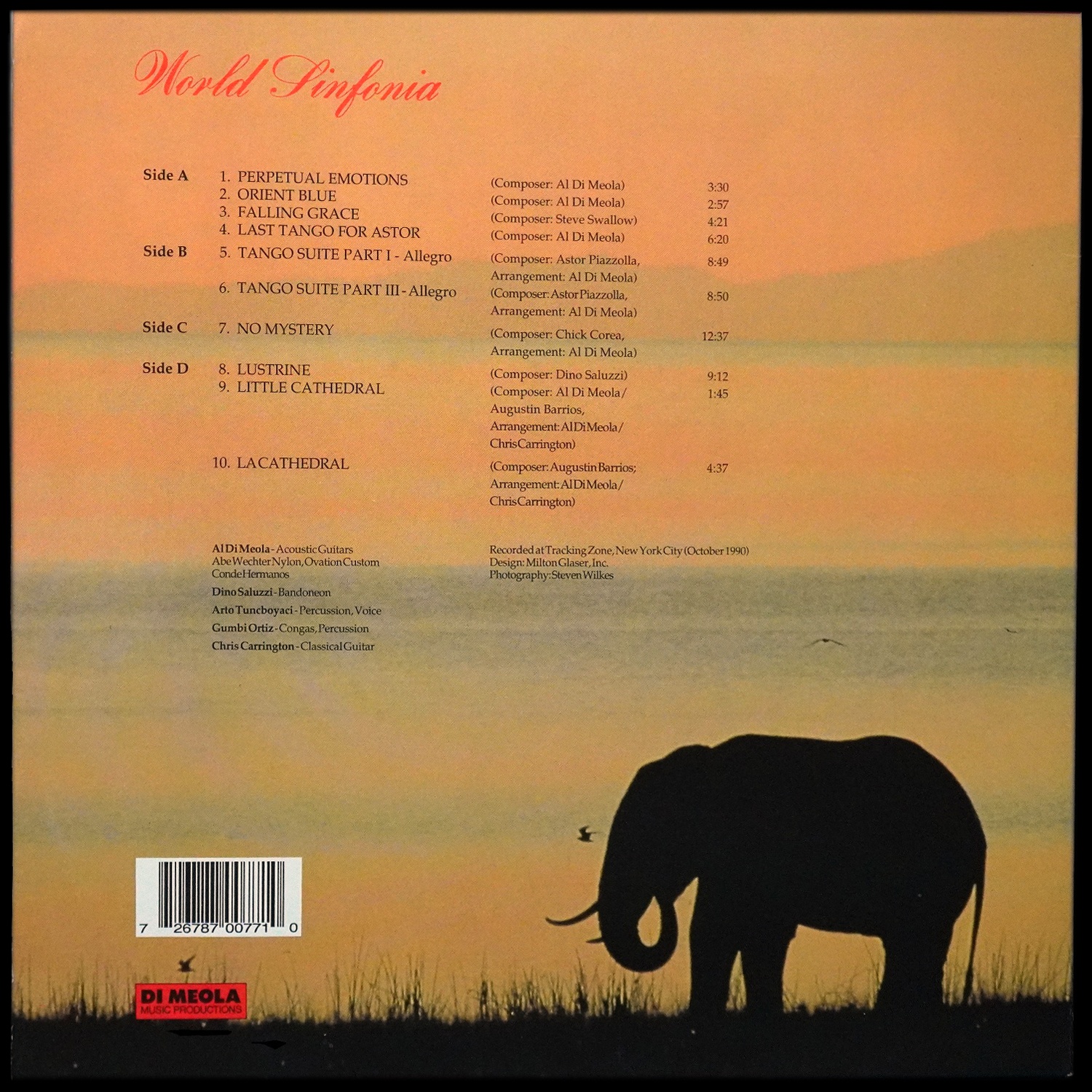 LP Al Di Meola — World Sinfonia (2LP) фото 2