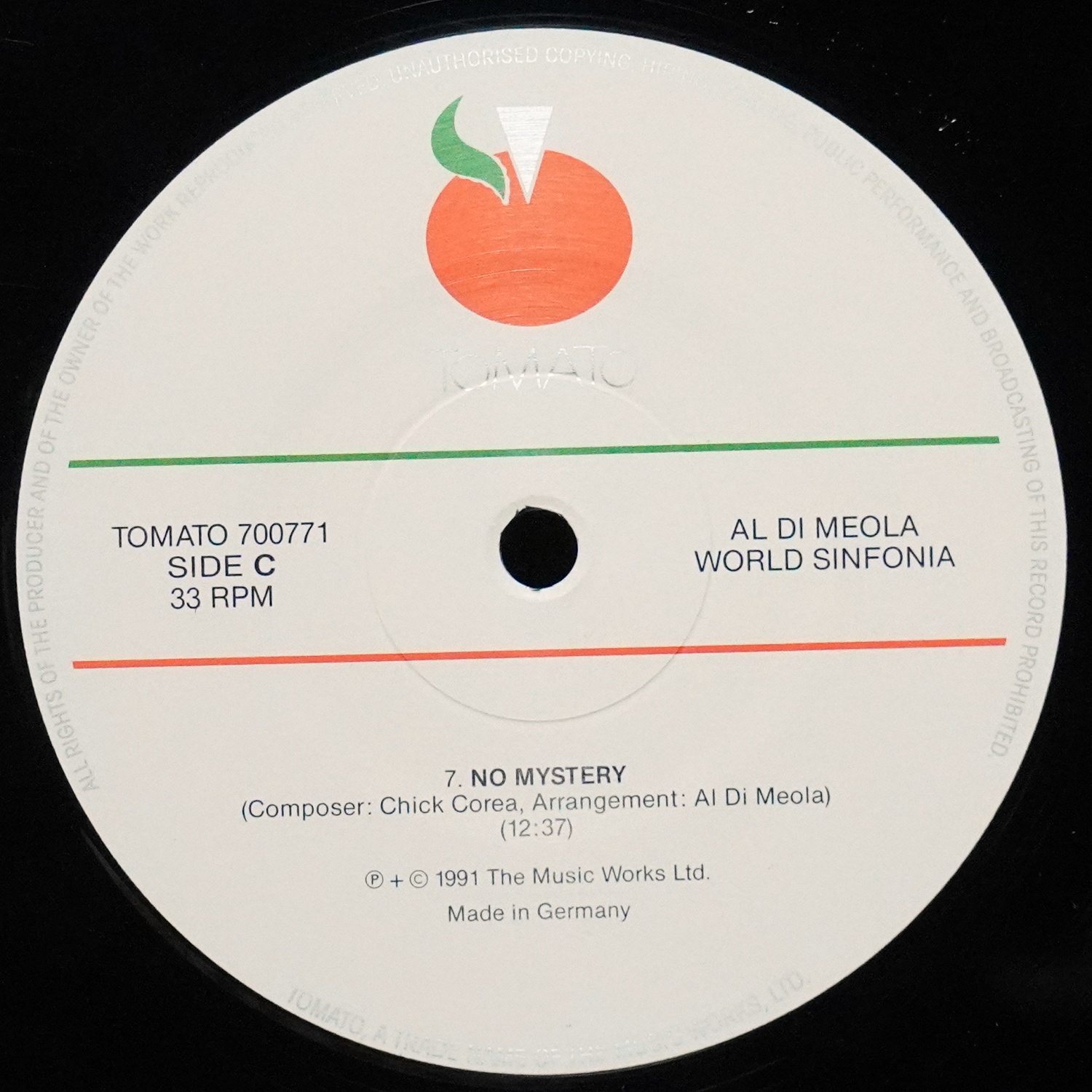 LP Al Di Meola — World Sinfonia (2LP) фото 5