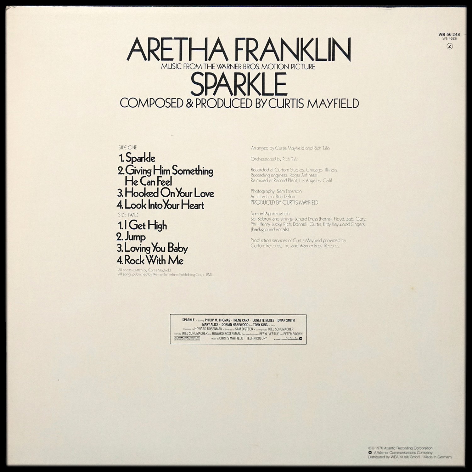 LP Aretha Franklin — Sparkle фото 2