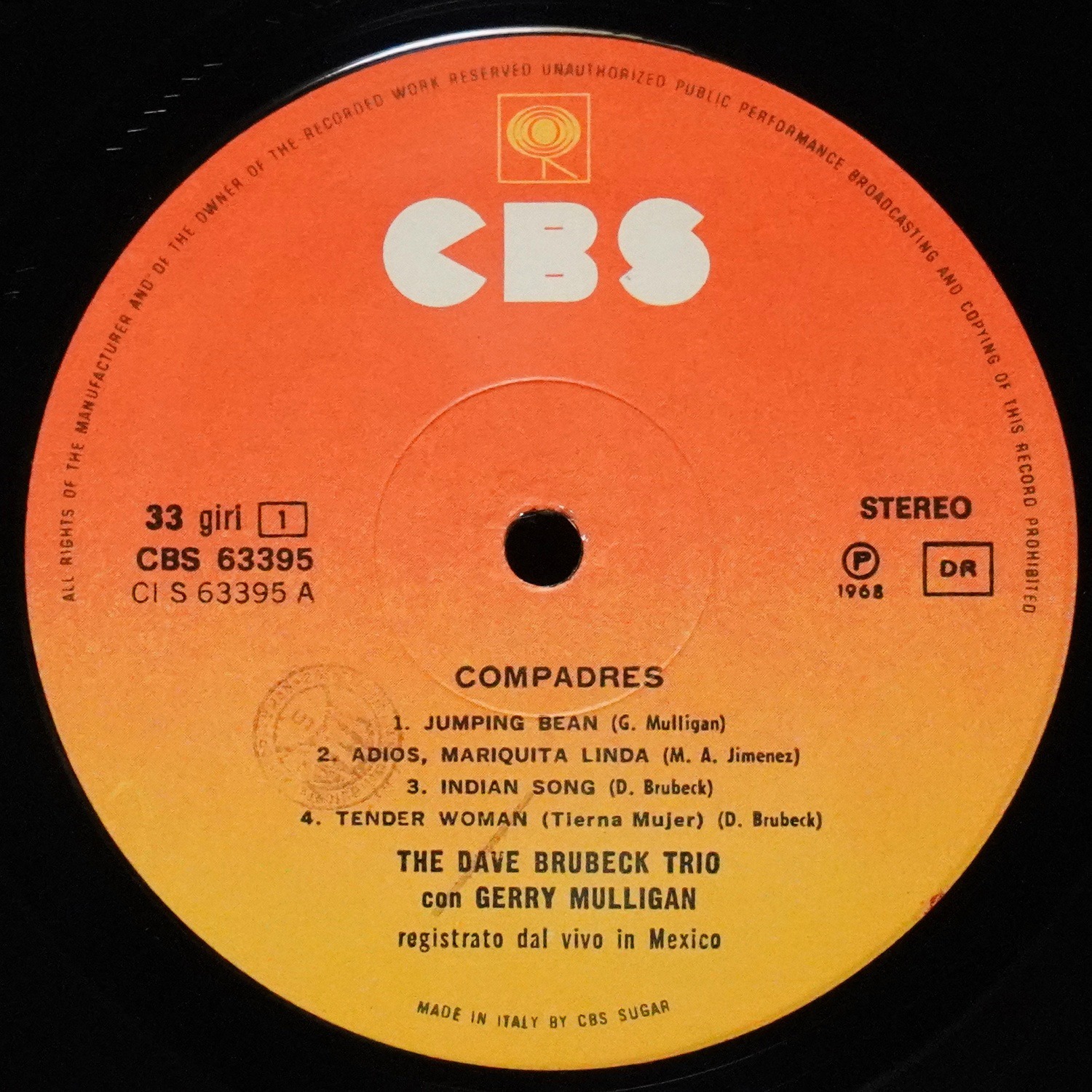 LP Dave Brubeck Trio — Compadres фото 3