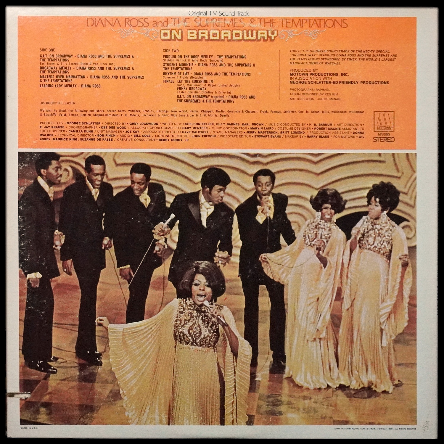 LP Diana Ross & Supremes — On Broadway (Original TV Sound Track) фото 2