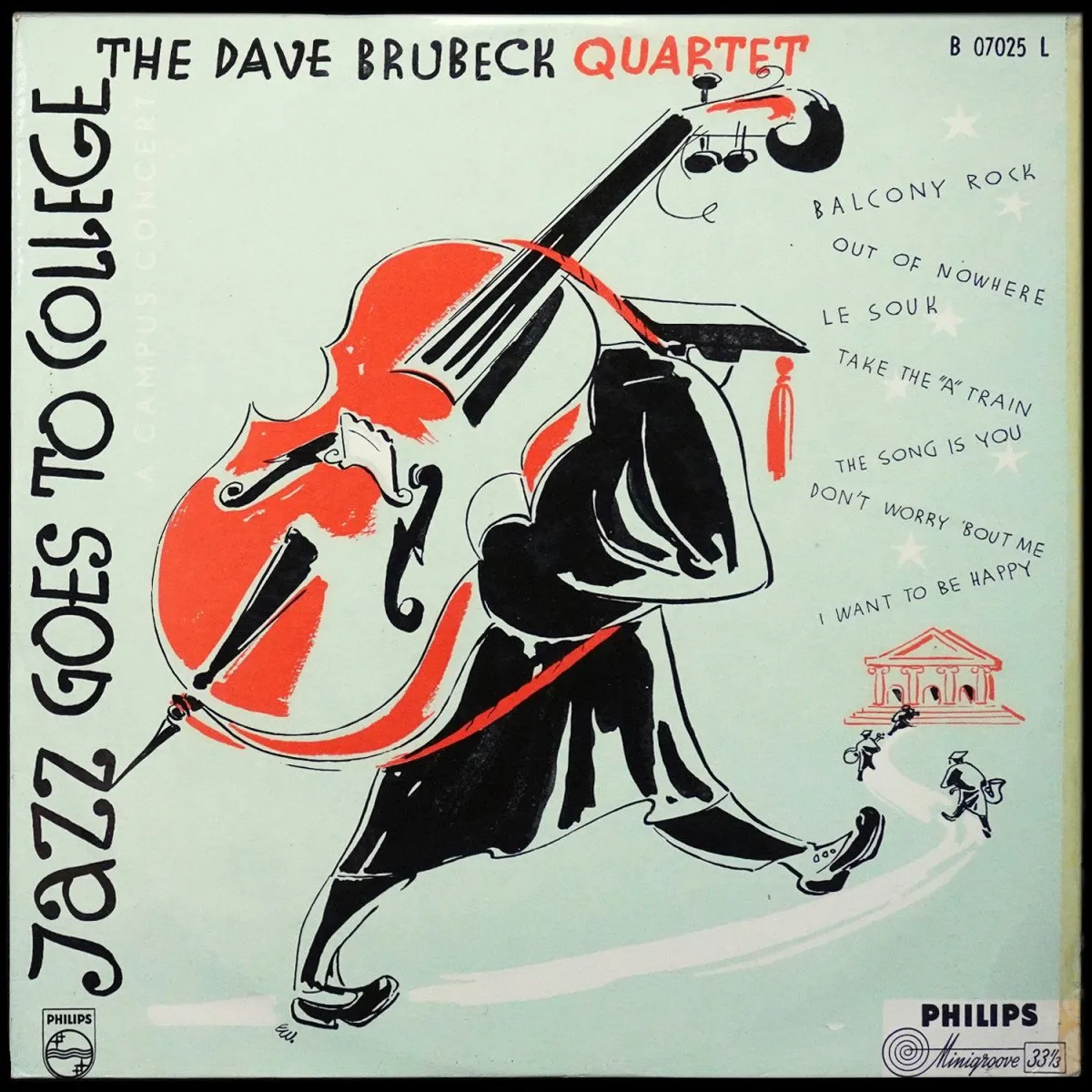 LP Dave Brubeck Quartet — Jazz Goes To College (моно) фото