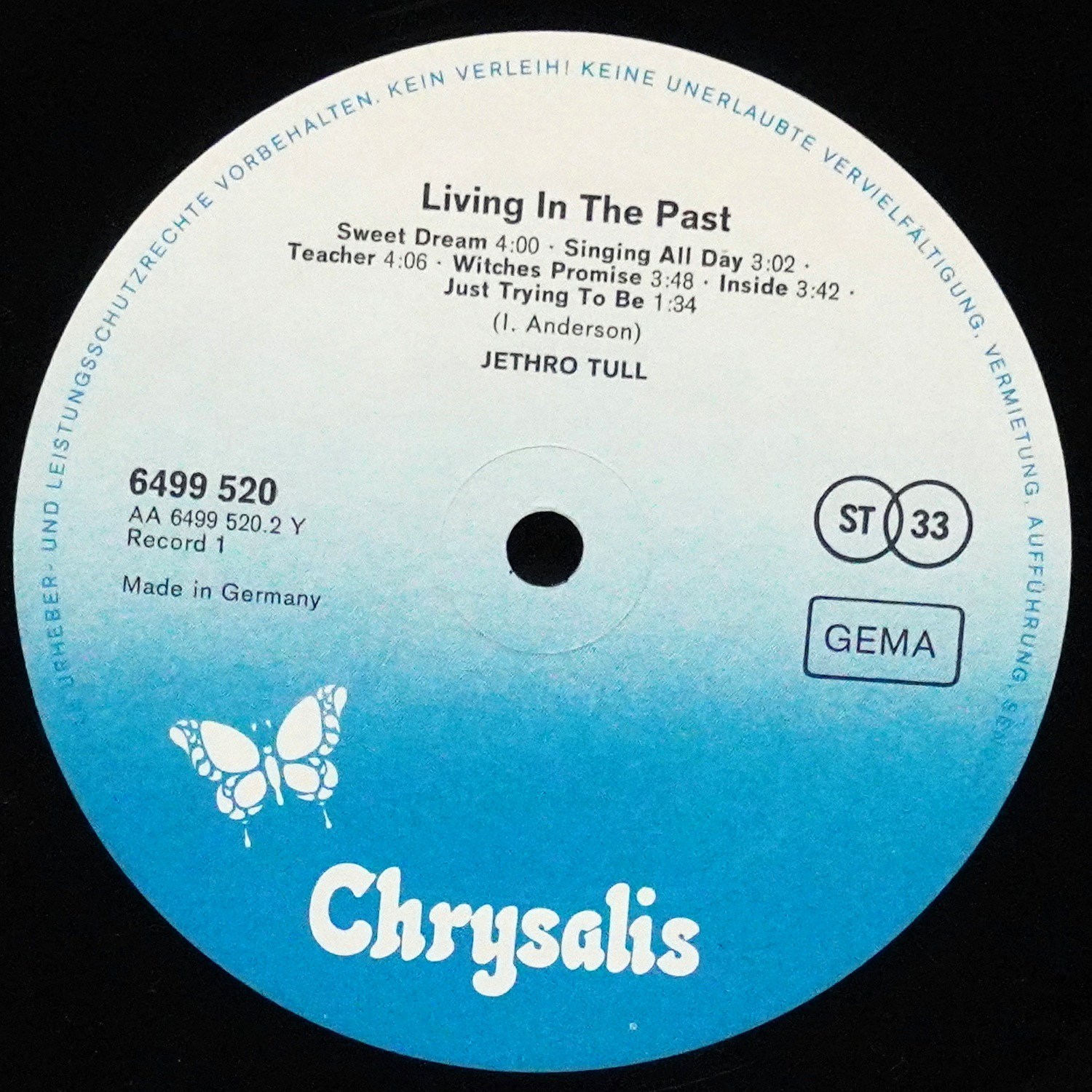 LP Jethro Tull — Living In The Past (2LP) фото 3