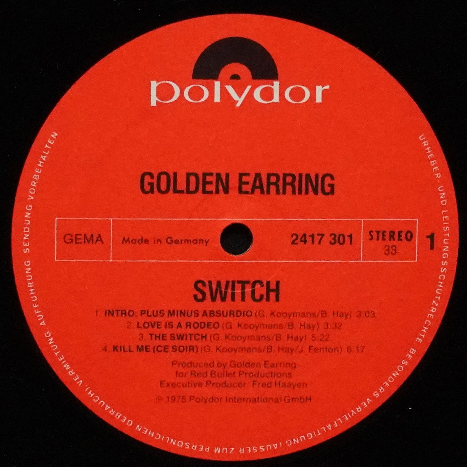 LP Golden Earring — Switch фото 3