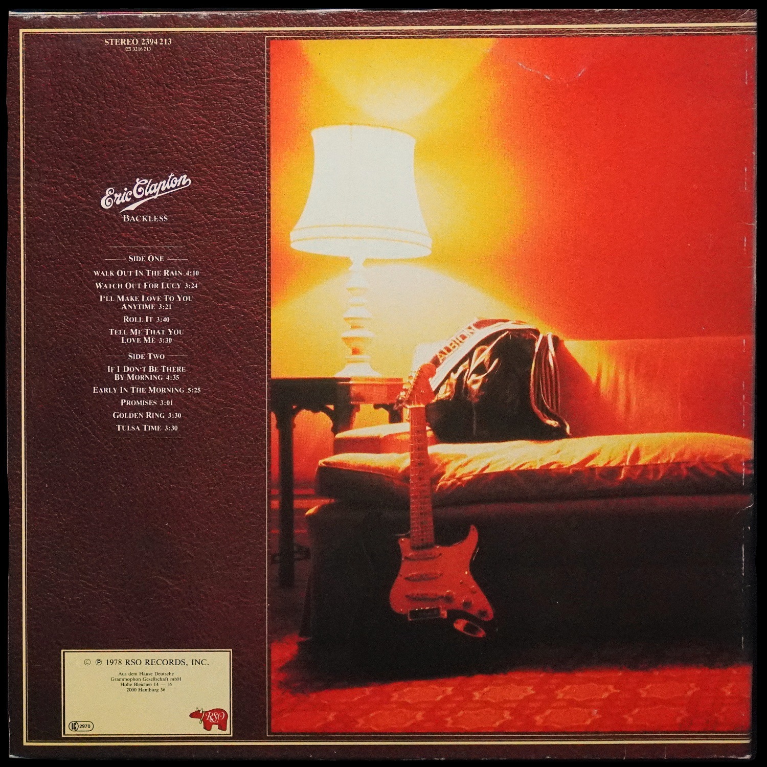 LP Eric Clapton — Backless фото 2