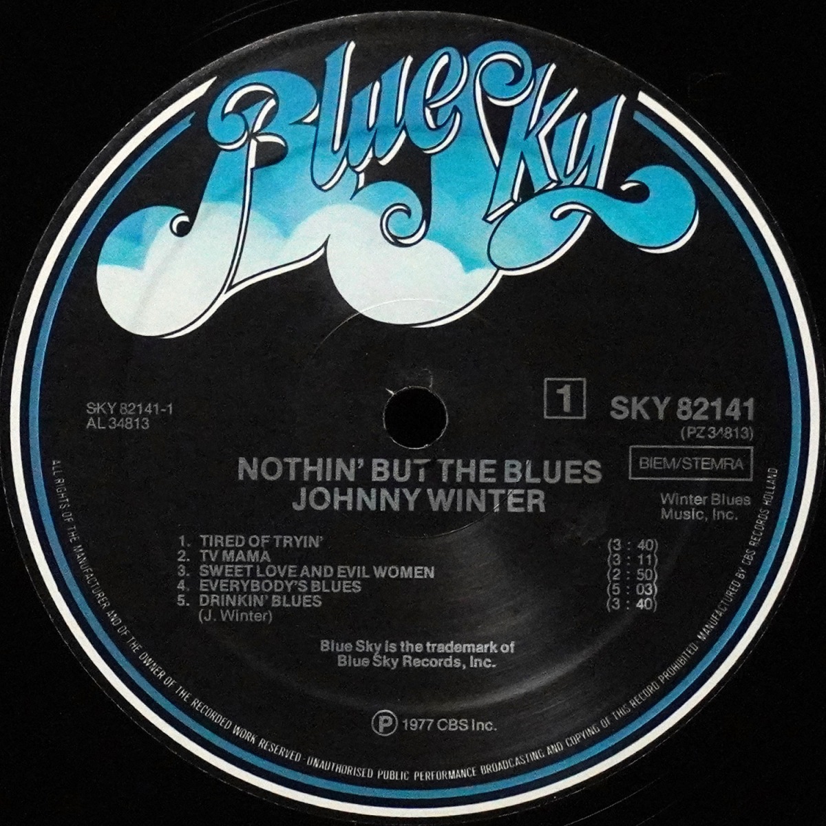 LP Johnny Winter — Nothin' But The Blues фото 3