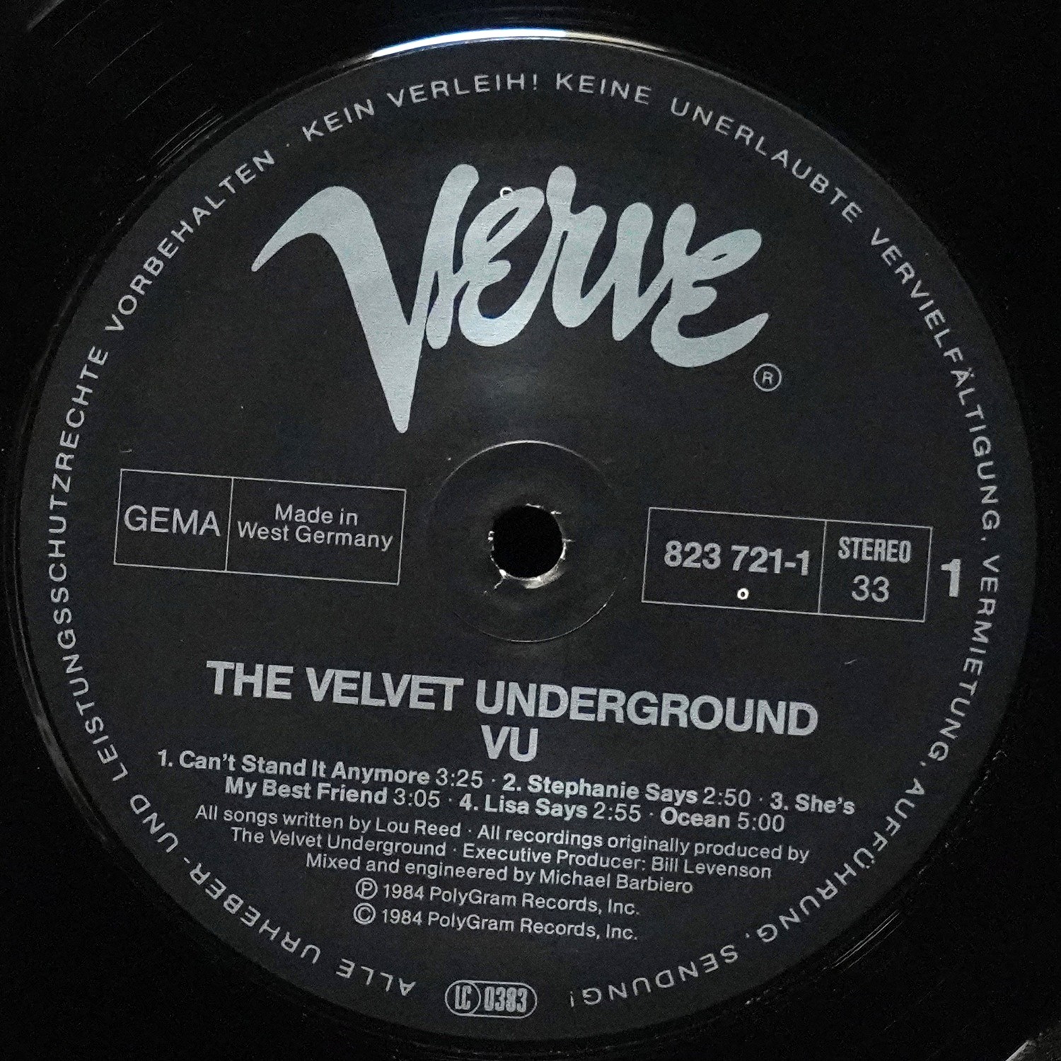 LP Velvet Underground — VU фото 3