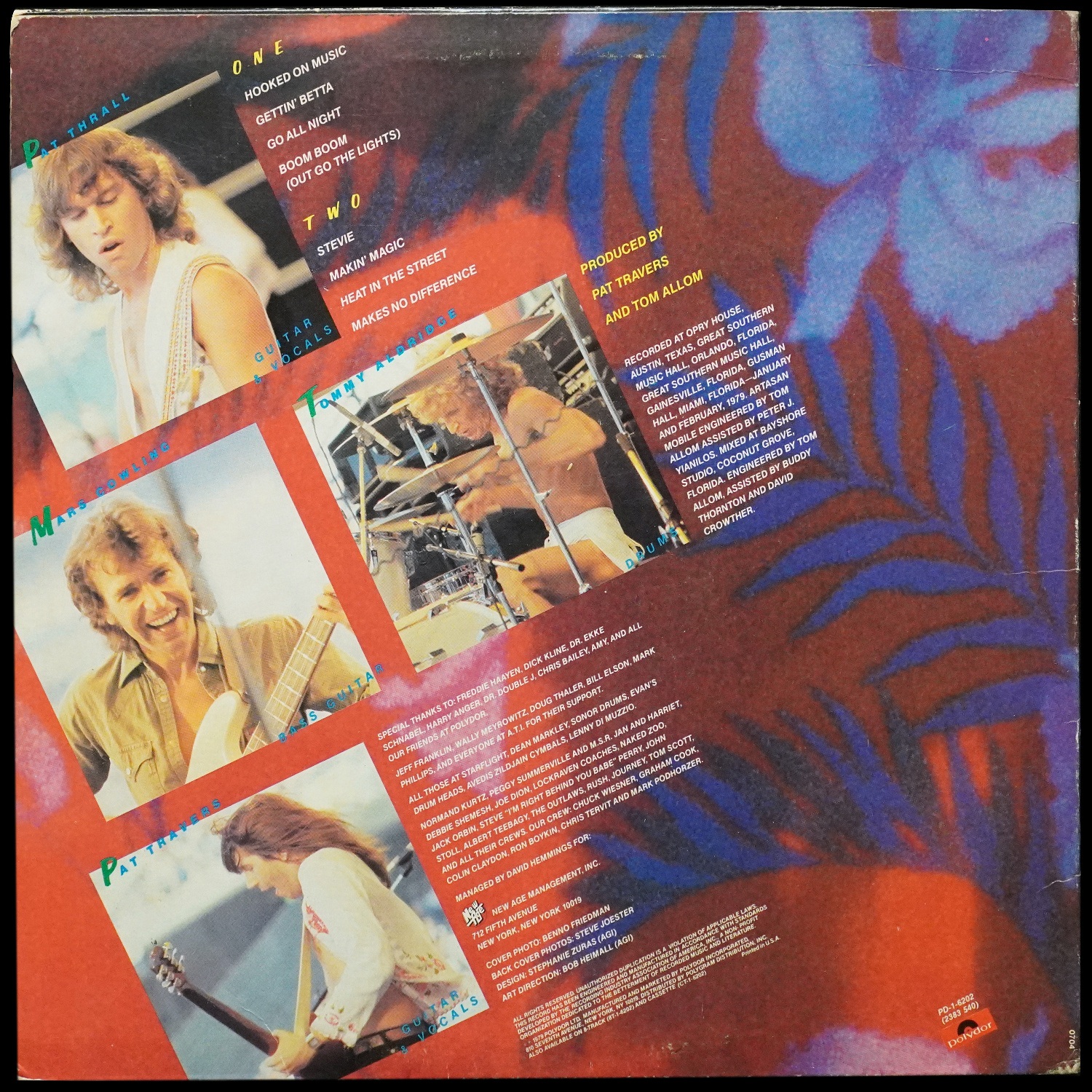 LP Pat Travers Band — ...Live! Go For What You Know фото 2