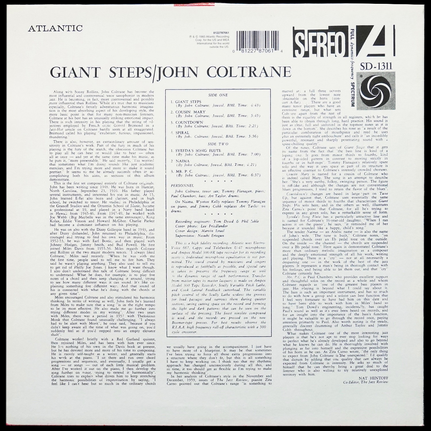 LP John Coltrane — Giant Steps фото 2