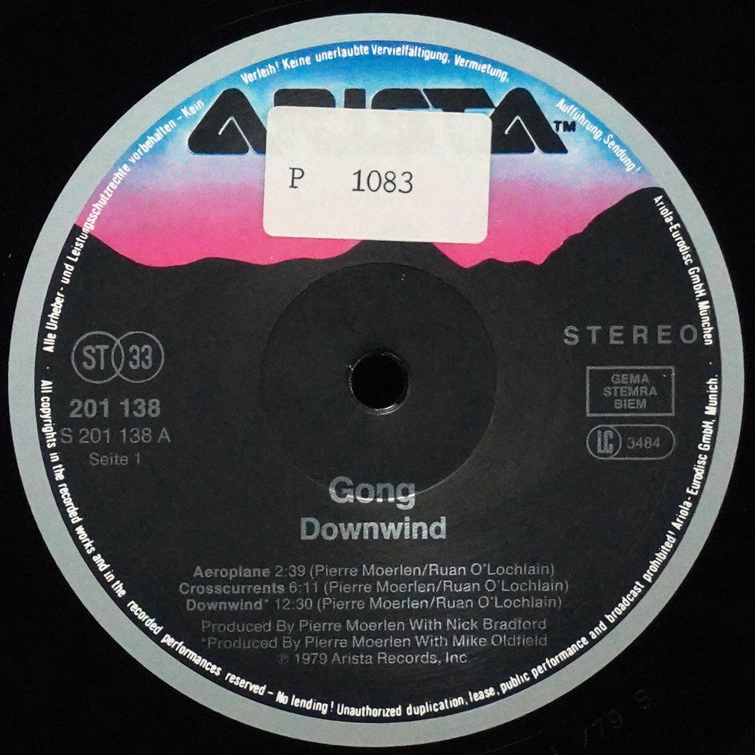 LP Pierre Moerlen's Gong — Downwind фото 3