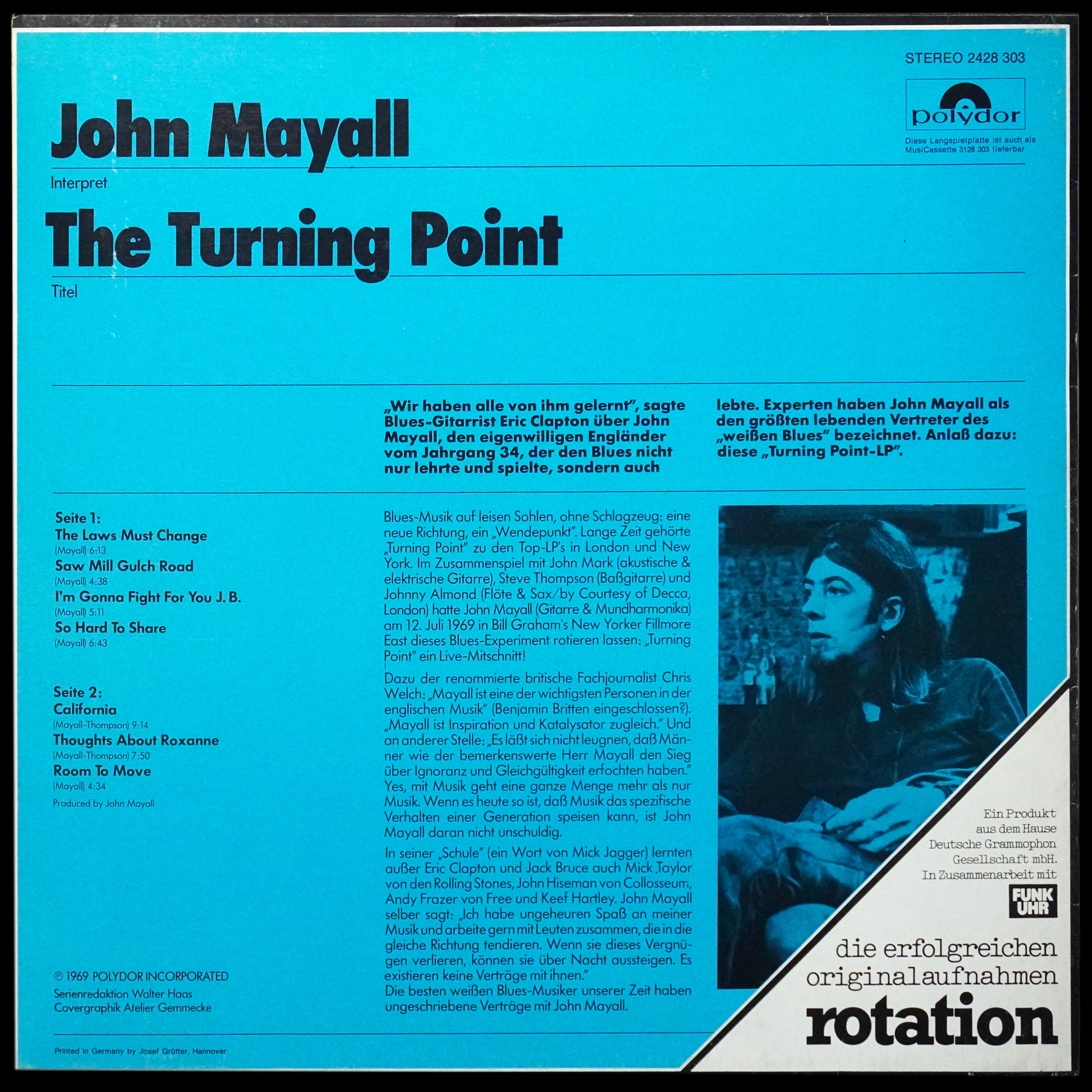 LP John Mayall — Turning Point фото 2