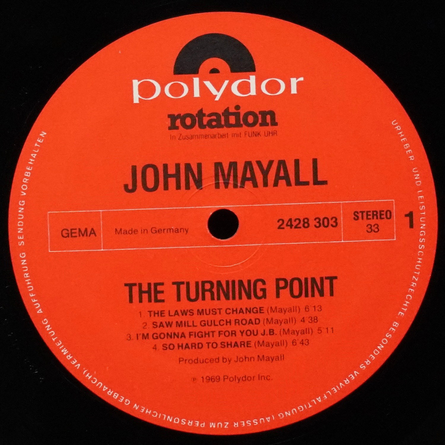 LP John Mayall — Turning Point фото 3