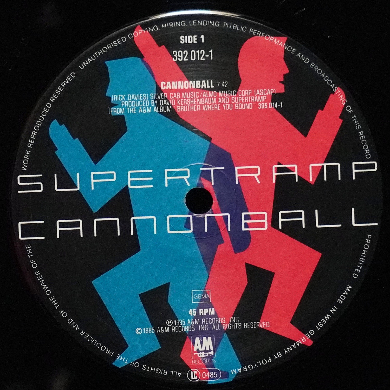 LP Supertramp — Cannonball (макси сингл) фото 2