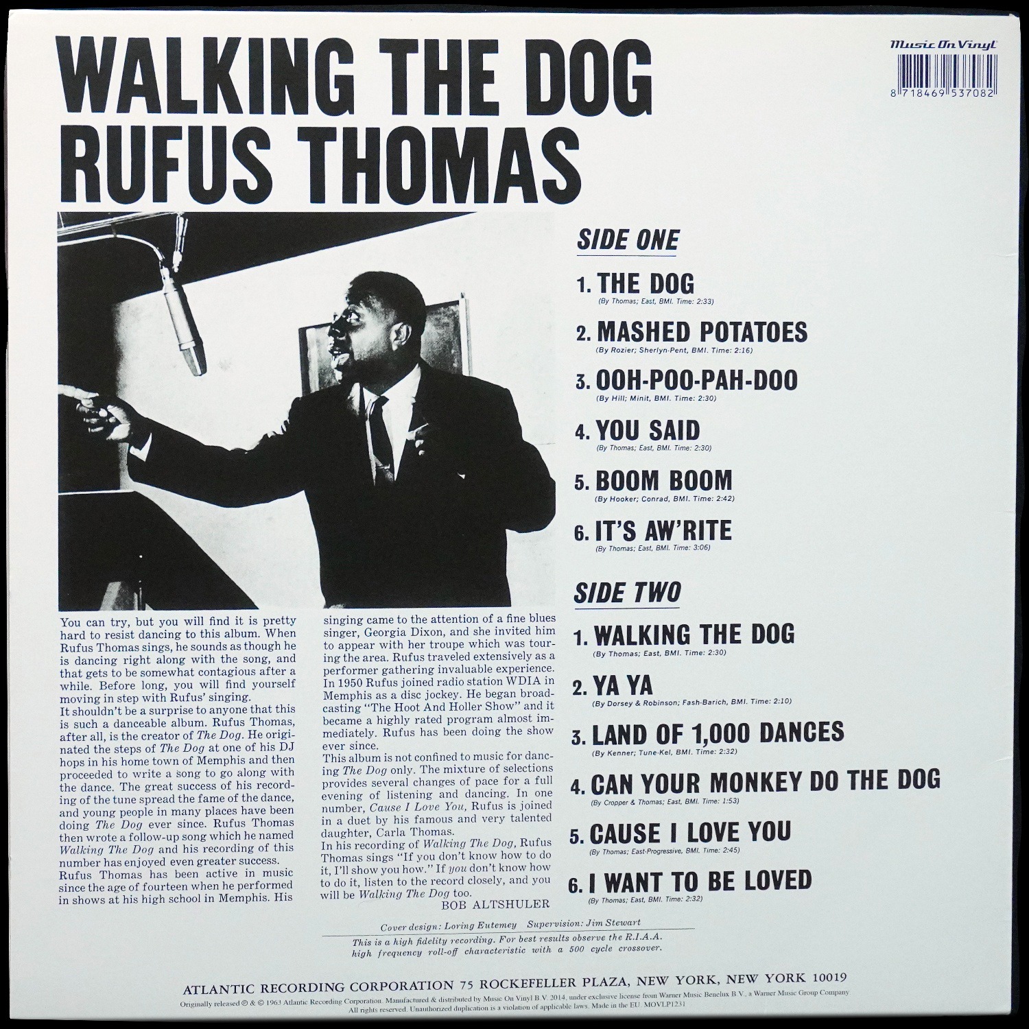 LP Rufus Thomas — Walking The Dog (моно) фото 2