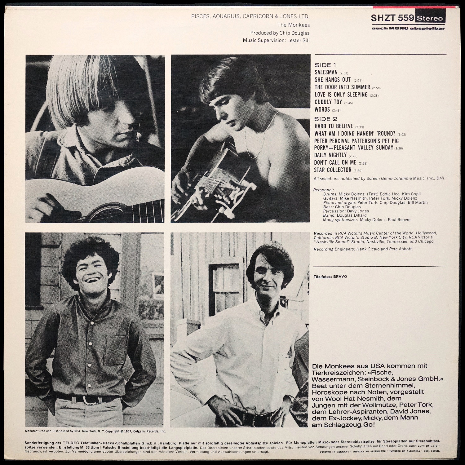 LP Monkees — Pisces, Aquarius, Capricorn & Jones Ltd. фото 2