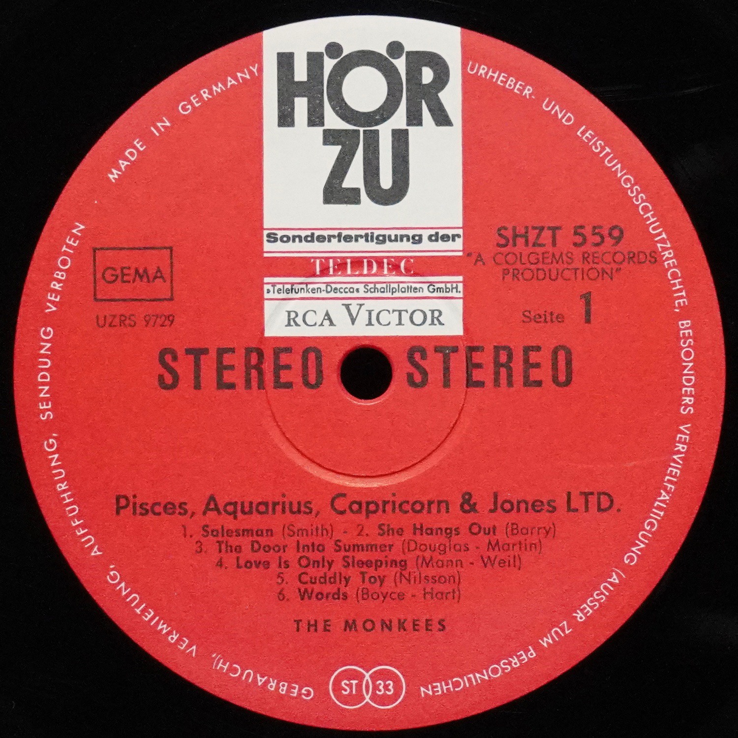 LP Monkees — Pisces, Aquarius, Capricorn & Jones Ltd. фото 3