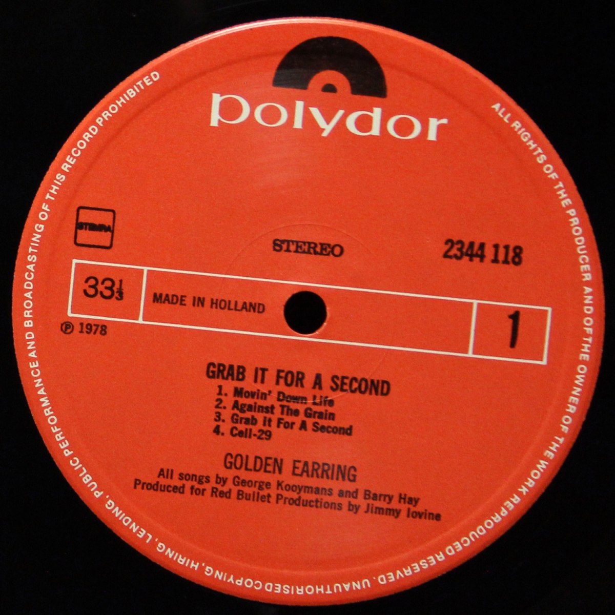 LP Golden Earring — Grab It For A Second фото 2