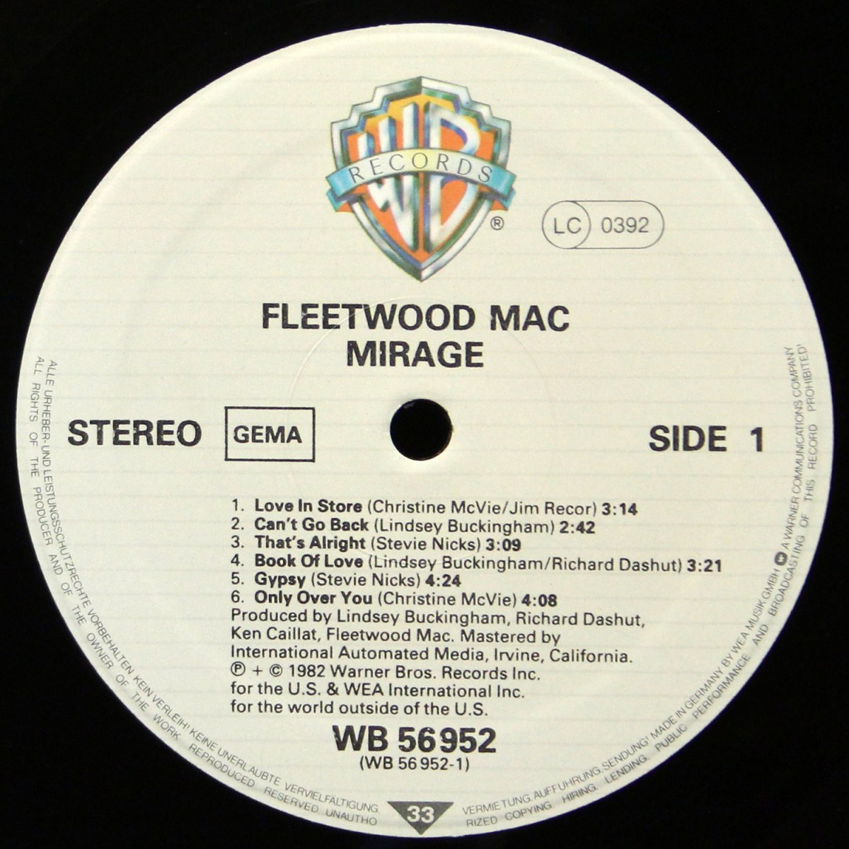 LP Fleetwood Mac — Mirage фото 2
